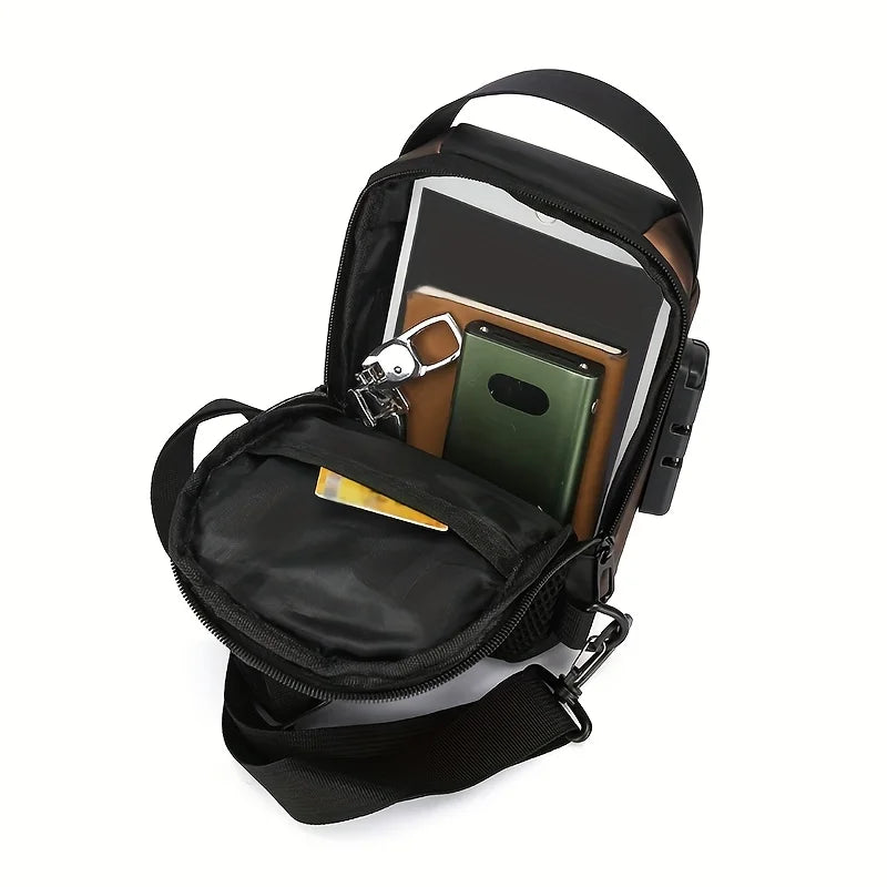 Mochila Anti-Roubo Transversal USB