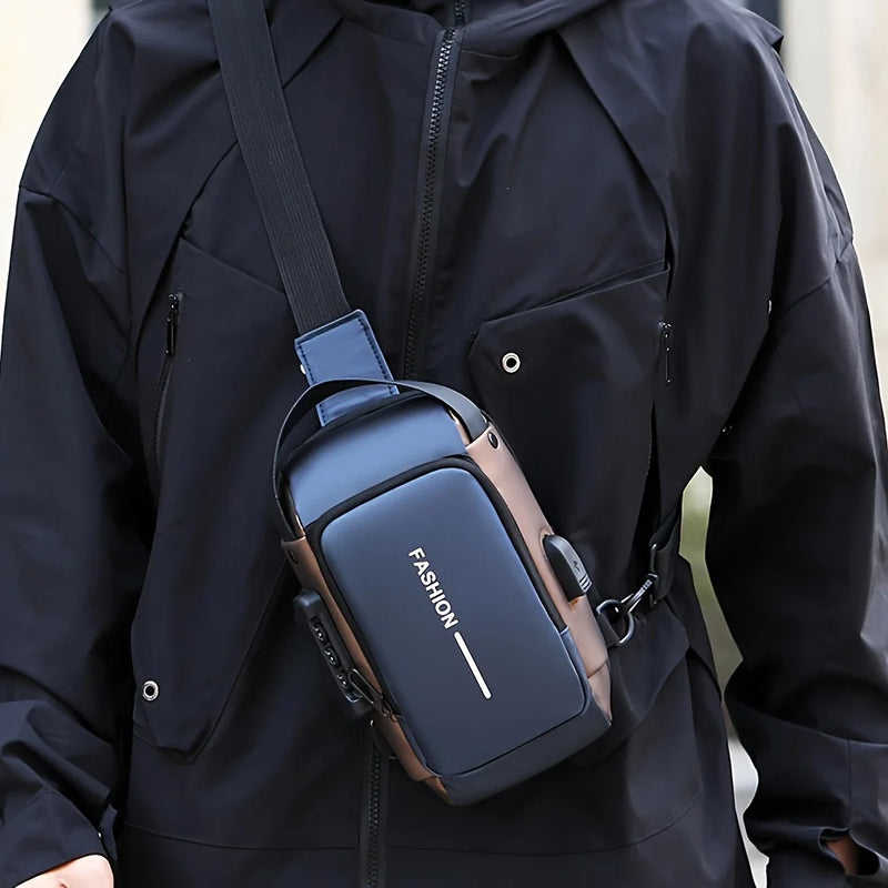 Mochila Anti-Roubo Transversal USB