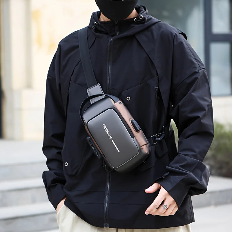 Mochila Anti-Roubo Transversal USB