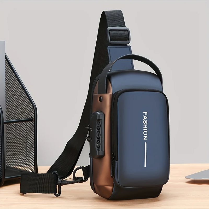 Mochila Anti-Roubo Transversal USB