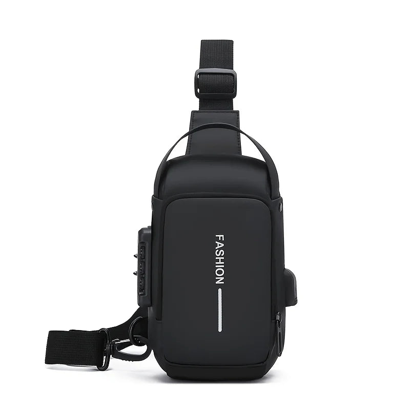 Mochila Anti-Roubo Transversal USB