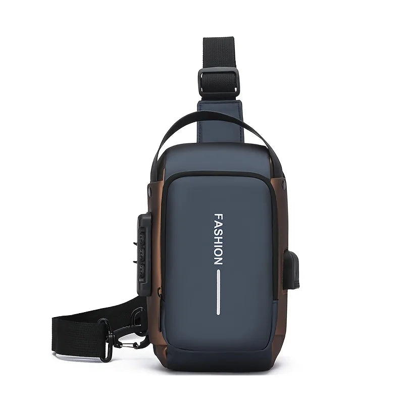 Mochila Anti-Roubo Transversal USB